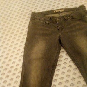 Levi’s Demi Curve LIGHT GRAY low rise skinny jeans